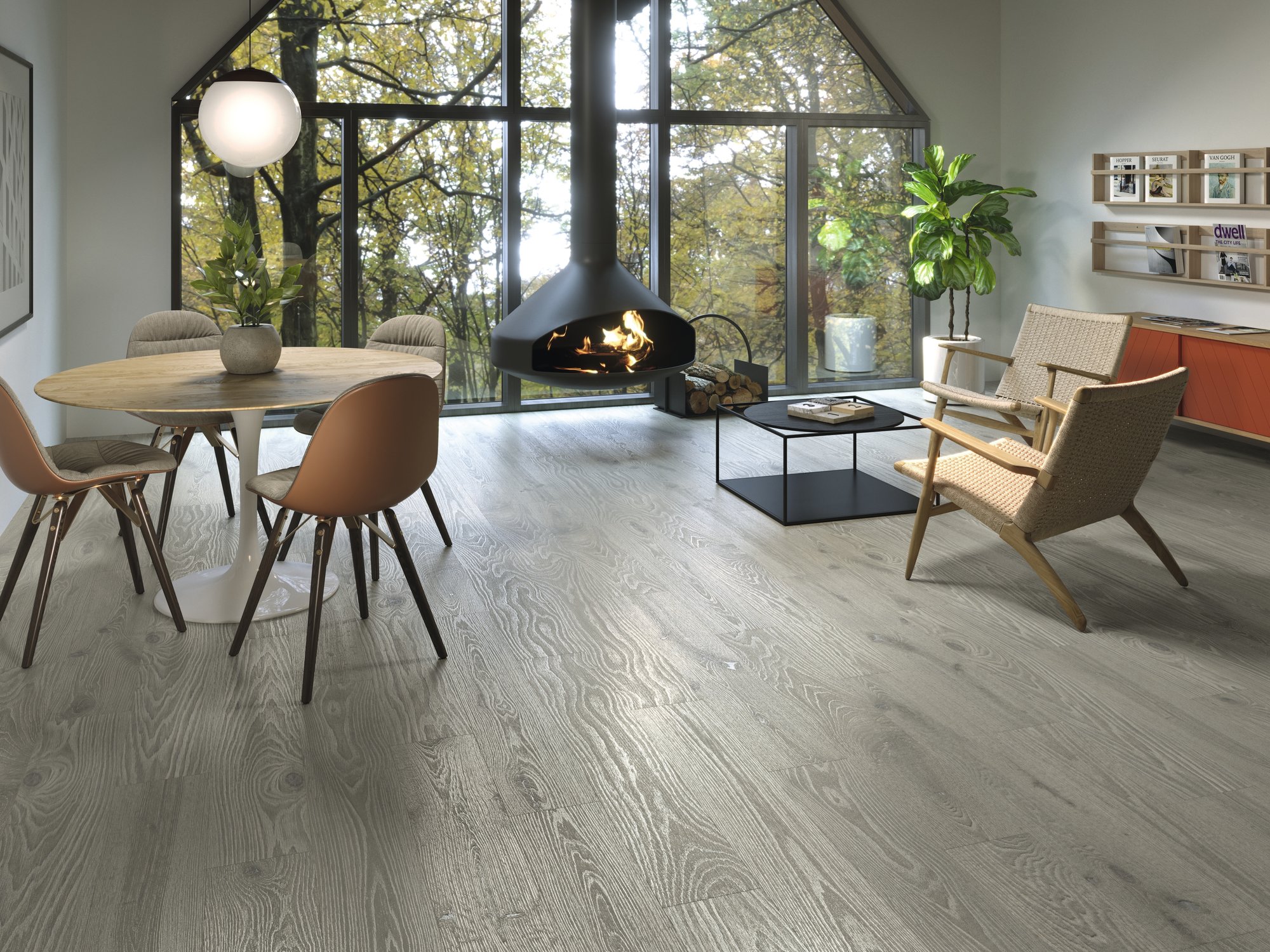 Ape Grupo Коллекция TRIANA Perla Mat 20*120 см (R52) в интерьере